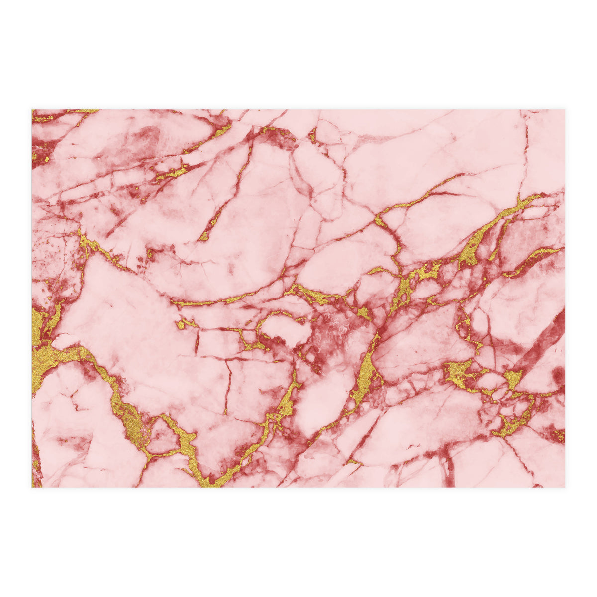 Blush Gold Marble II (Print Only)