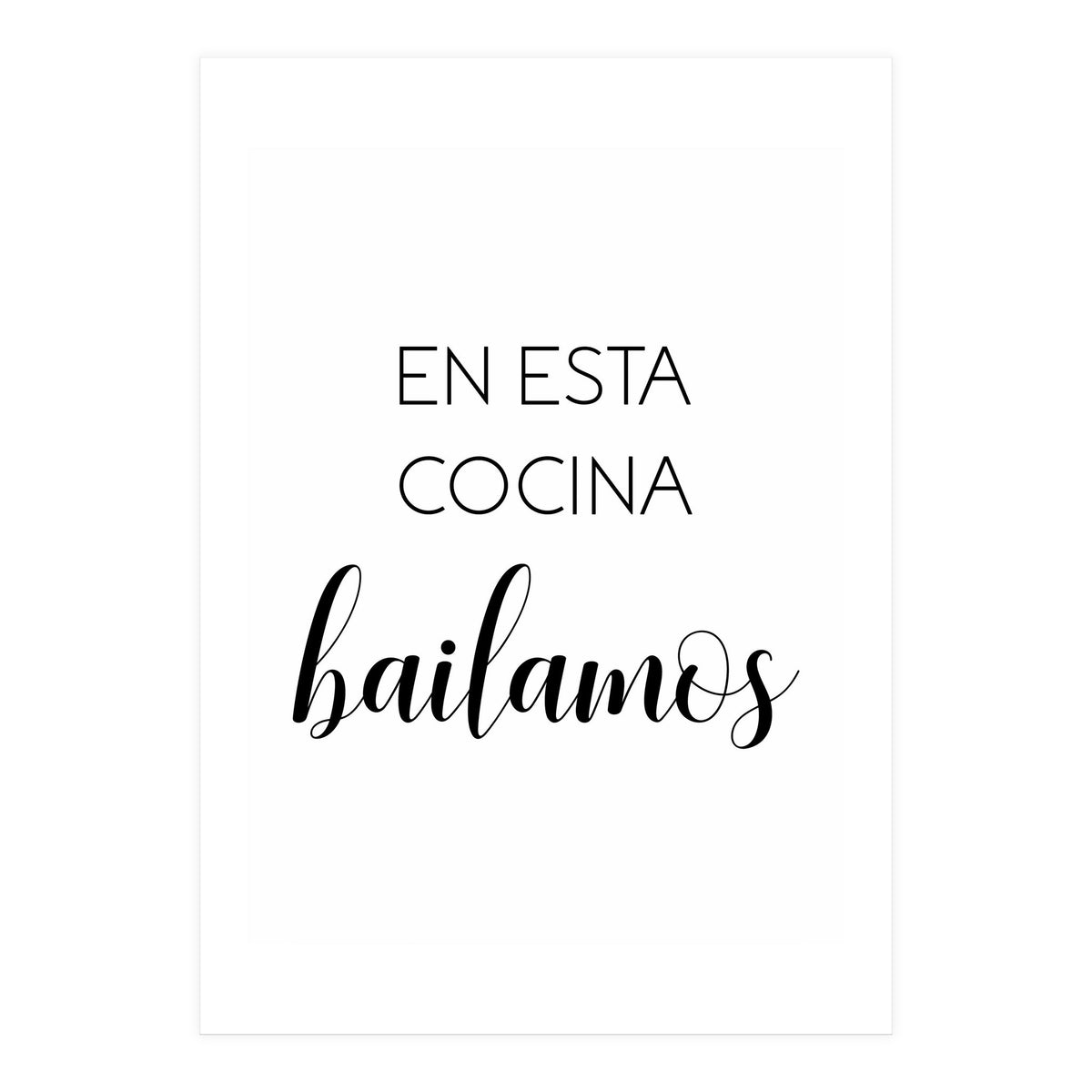 In This Kitchen We Dance (Spanish) (Print Only)