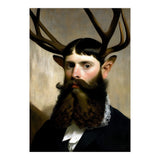 Man Stag Surreal Oil Painting (Print Only) thumbnail