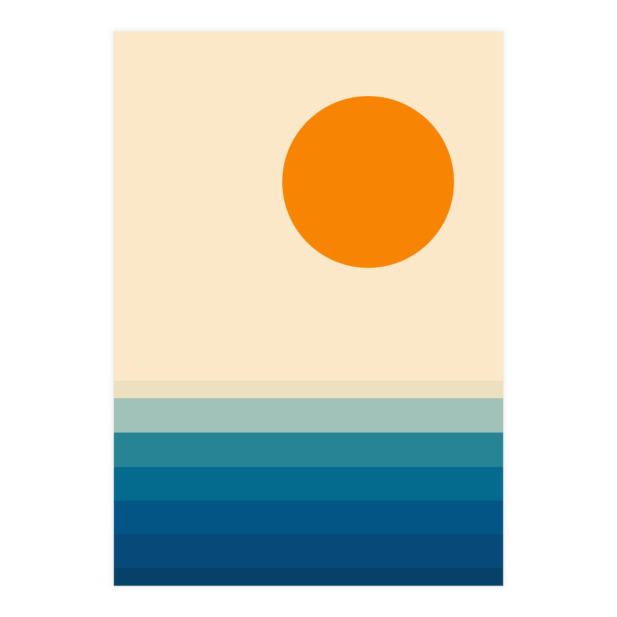 Minimal line landscape II (Print Only)