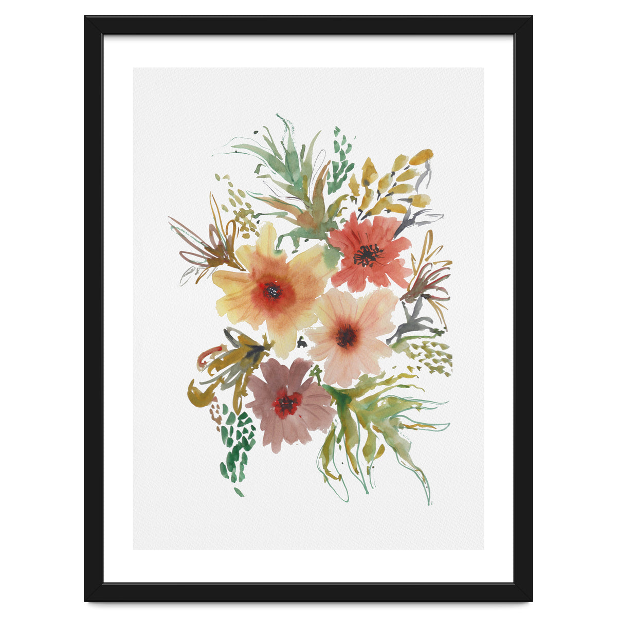 Watercolor blooms