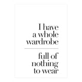 A WARDROBE FULL OF NOTHING (Print Only) thumbnail