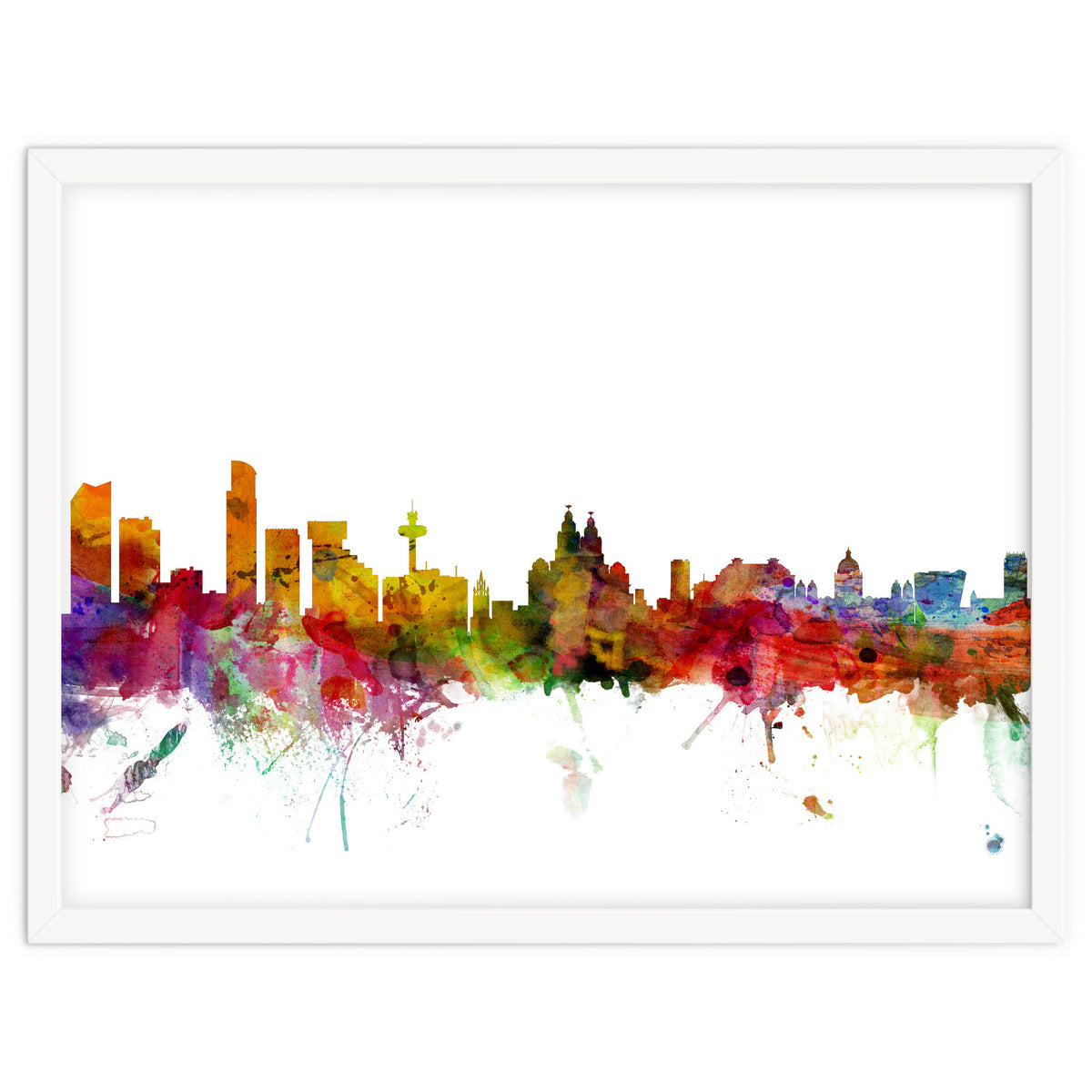 Liverpool England Skyline