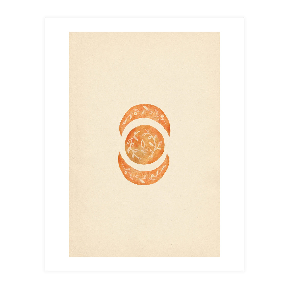 Botanical moon shapes (Print Only)
