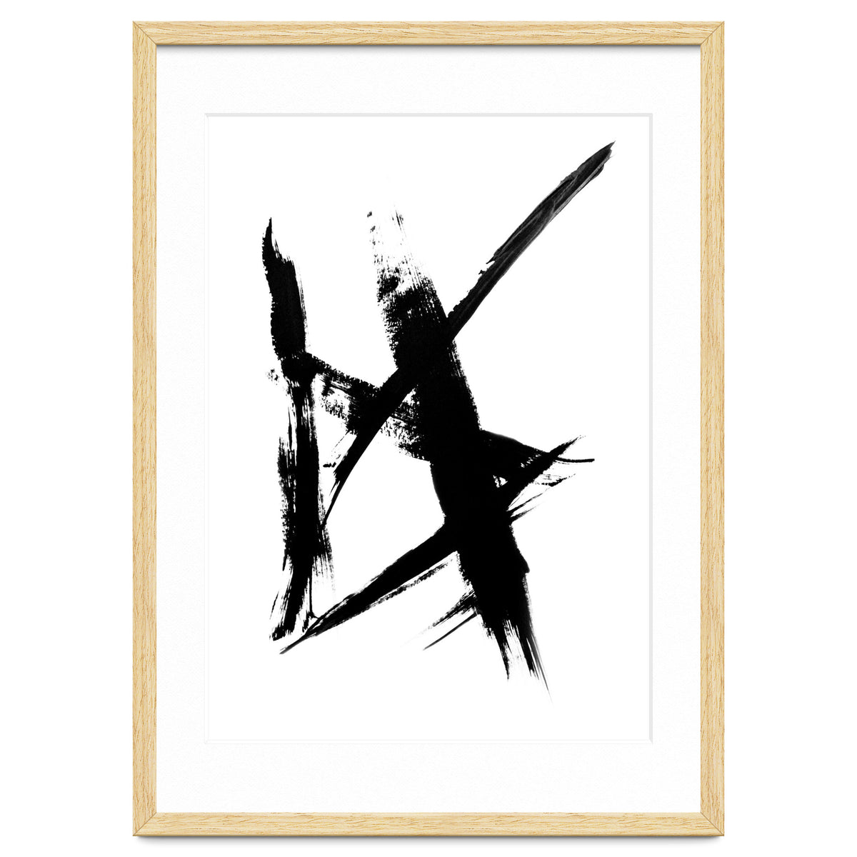 Abstract Brushstroke Print