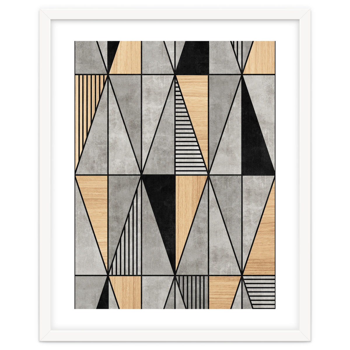 Concrete and Wood Triangles