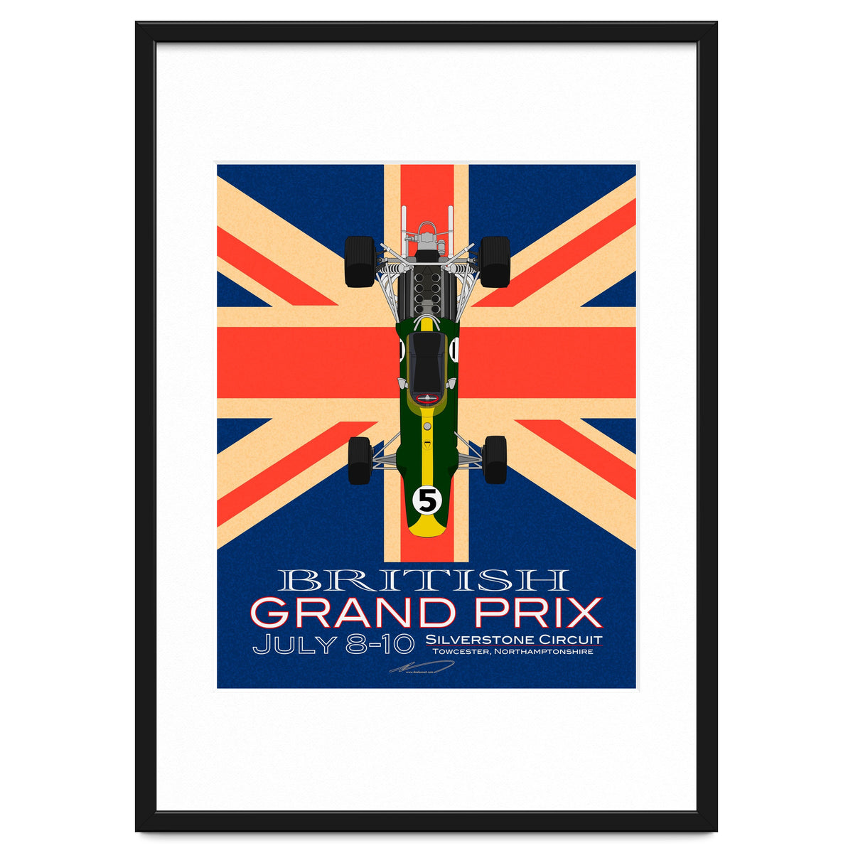 British Grand Prix poster