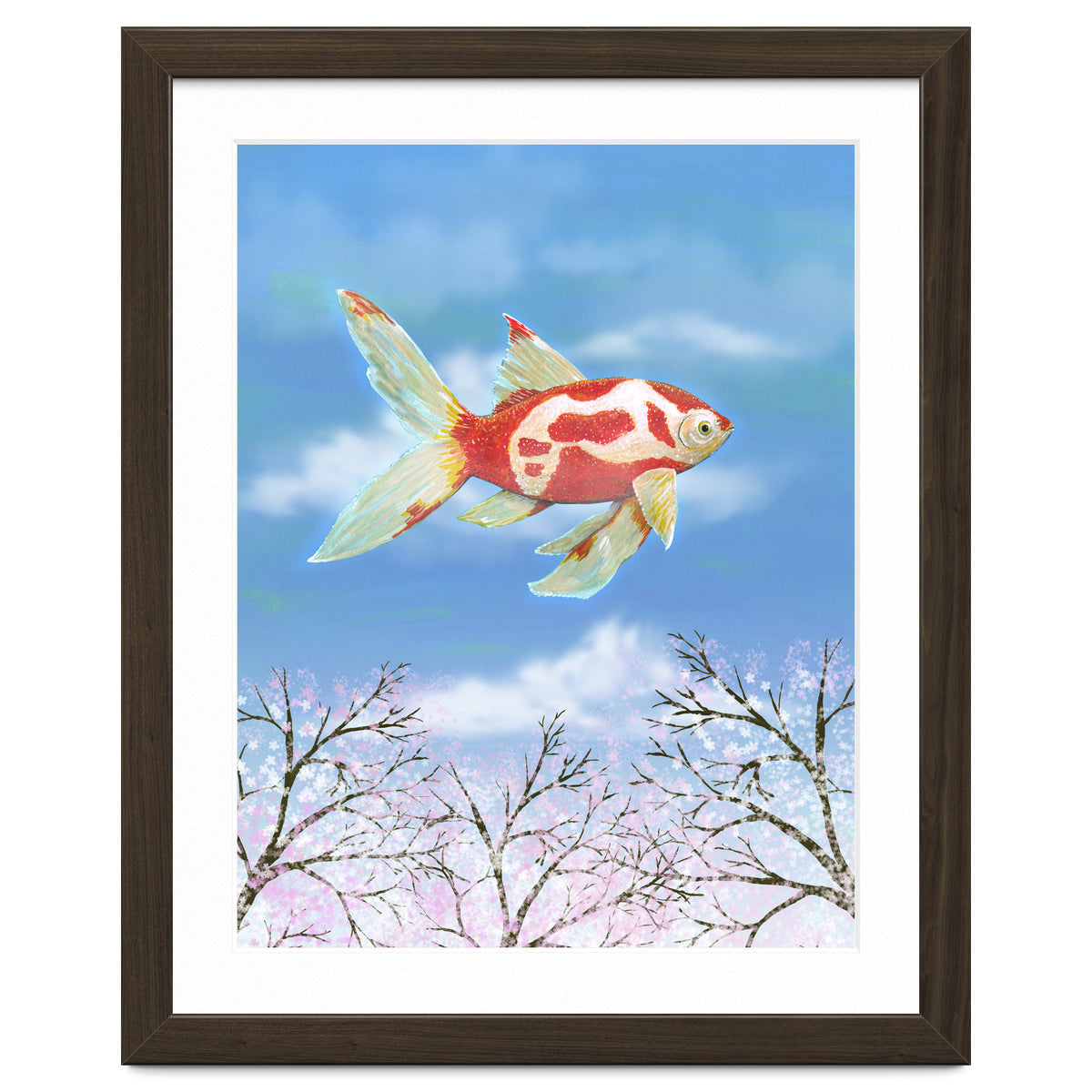 Flying goldfish