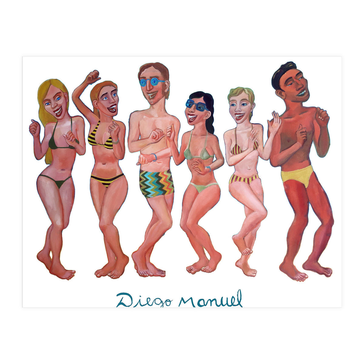 Fiesta En La Playa 6 (Print Only)