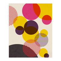 Dots in Yellow, Raspberry and Dark Purple (Print Only)