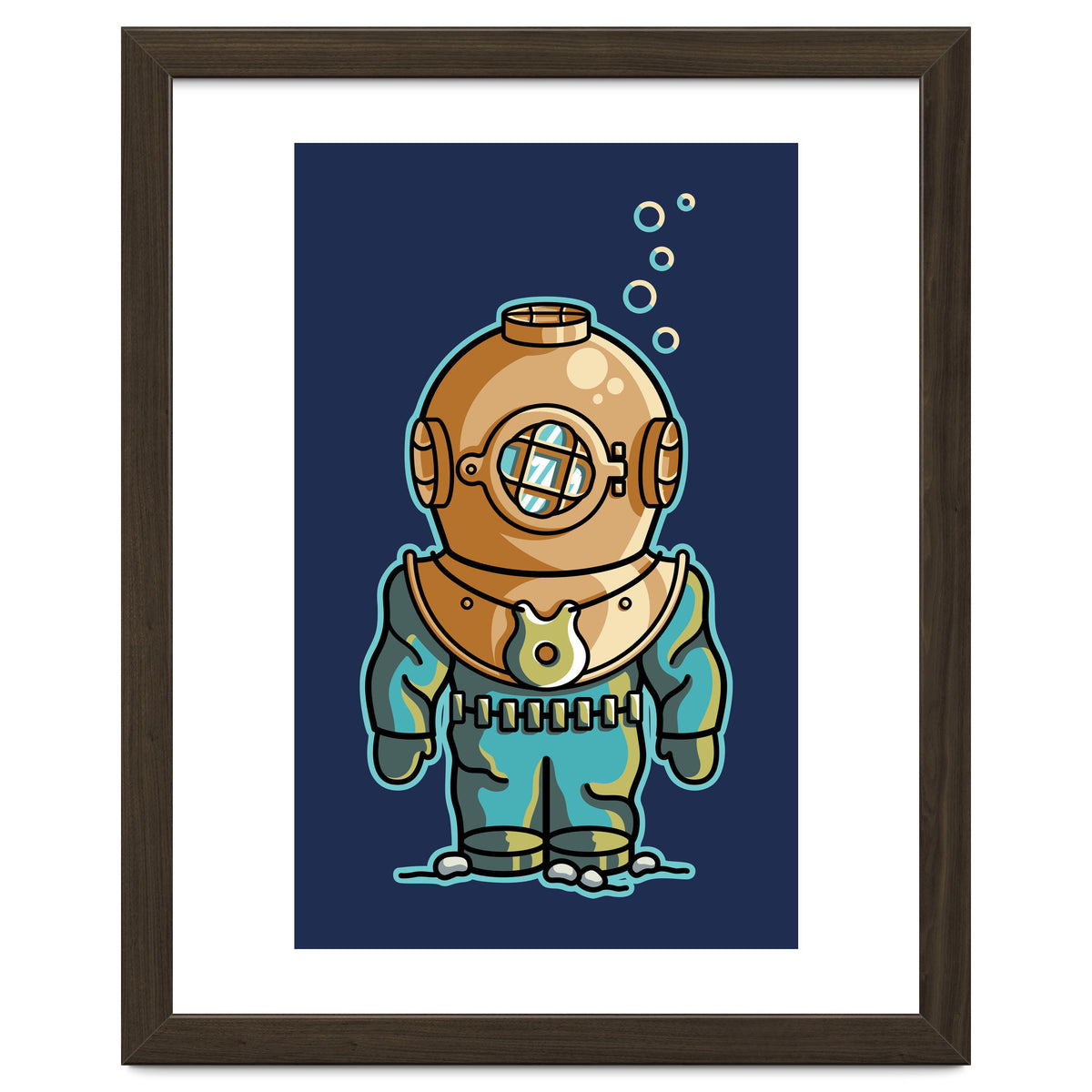 Cute Deep Sea Diver