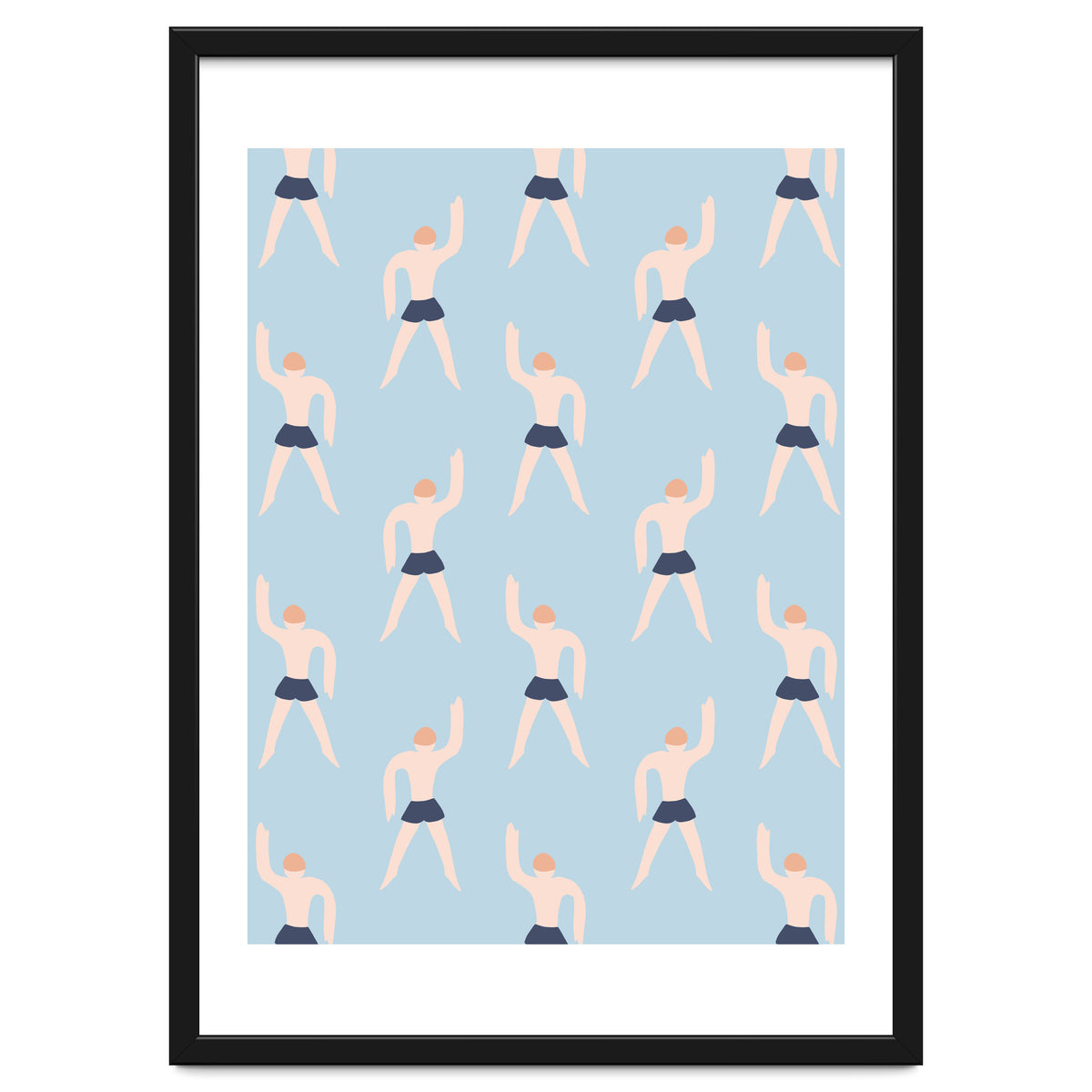 Swimming Boy Pattern