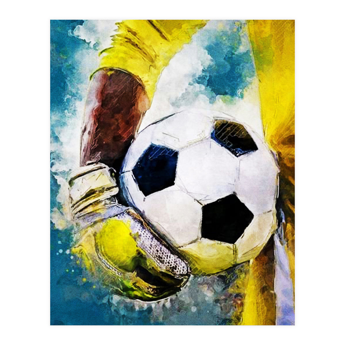 Football Player Goalkeeper (Print Only)