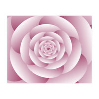 Abstract Rose Spiral 3D Art (Print Only)