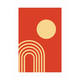 Mid Century Sun and Rainbow Lines (Print Only) thumbnail