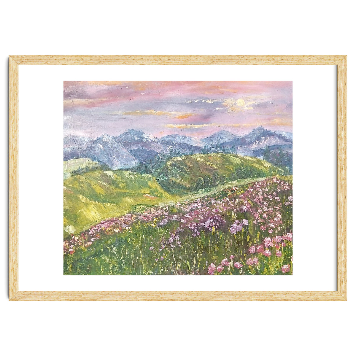 Sunset in the mountains