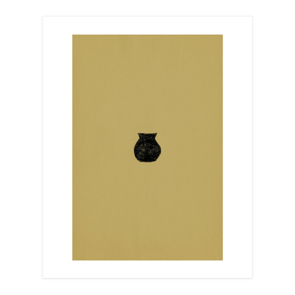 Olive green and black crock (Print Only)