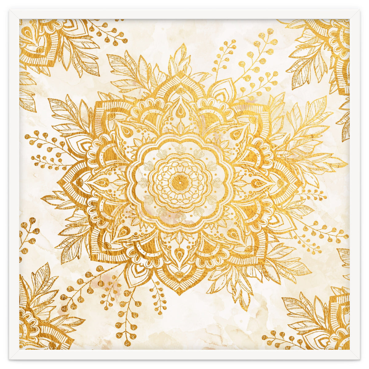 Queen Starring of Mandala-Gold Sunflower I