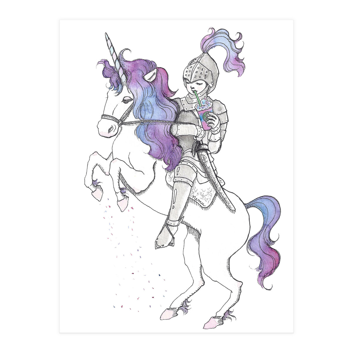 Unicorn Knight (Print Only)
