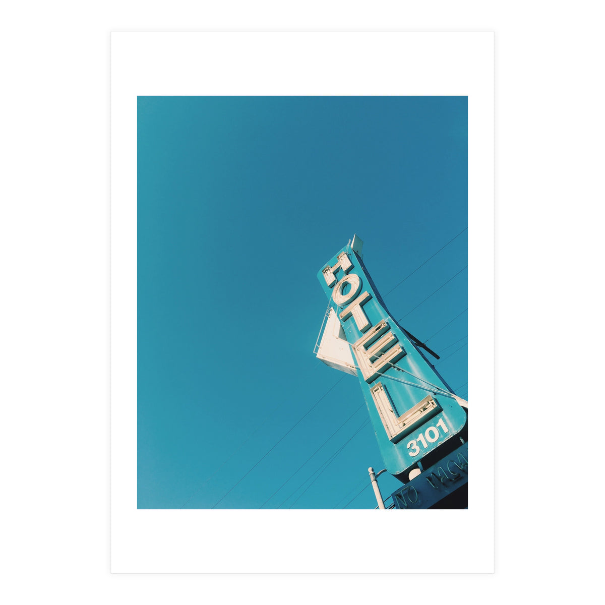 Hotel sign in California (Print Only)