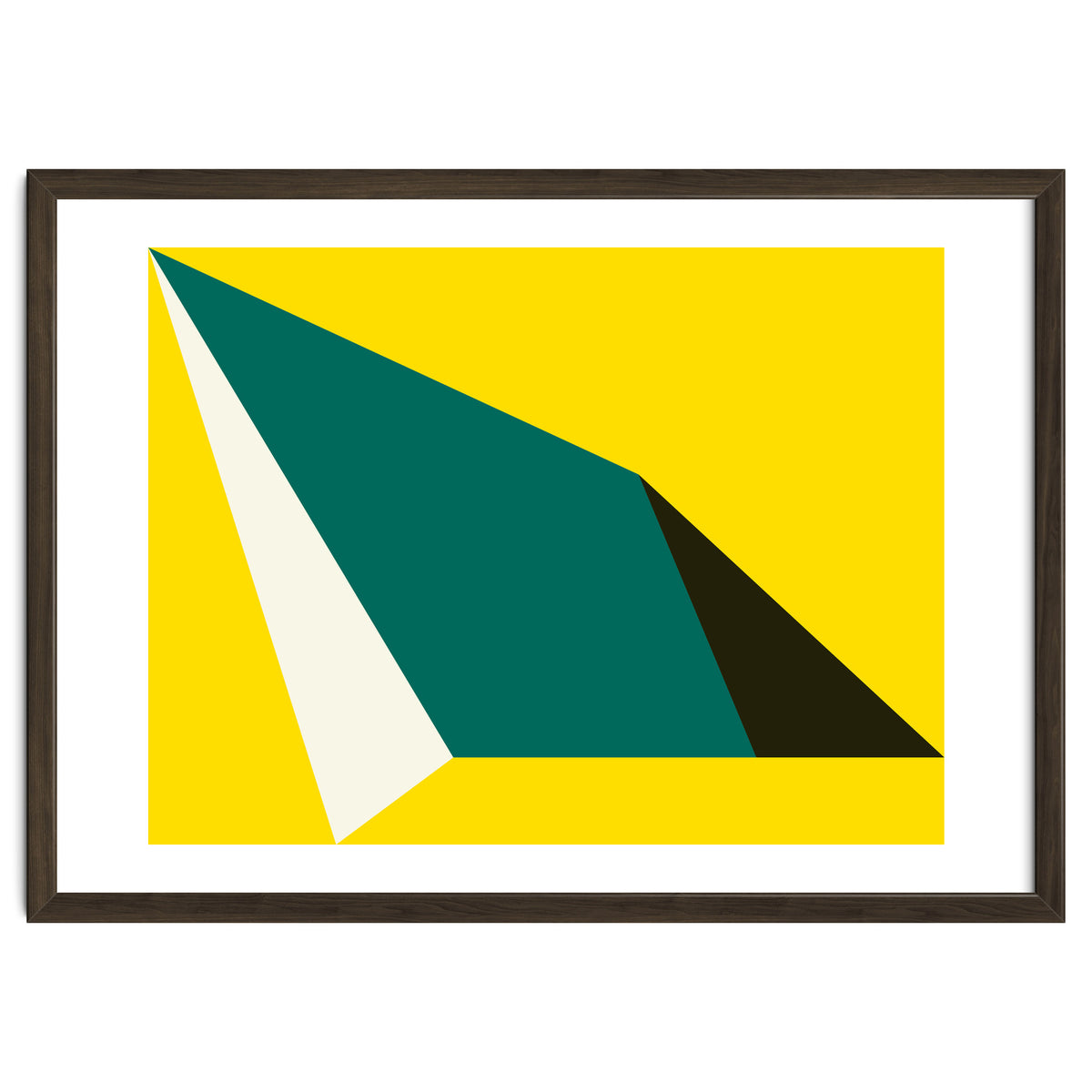 Geometric Shapes No. 74 - yellow, green & black