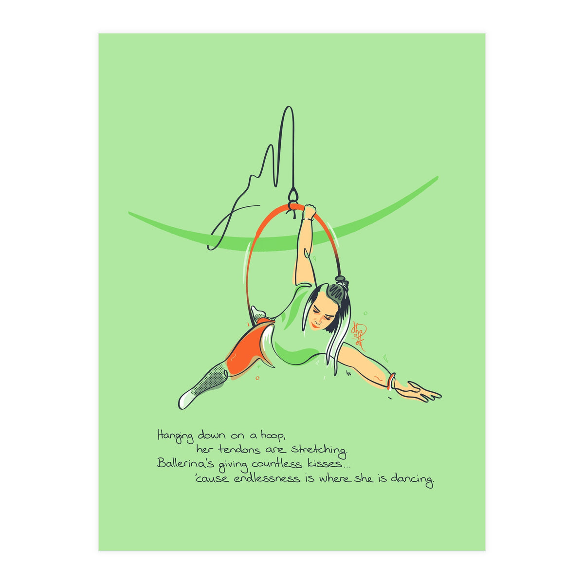 Hoop Balerina 2 (Print Only)