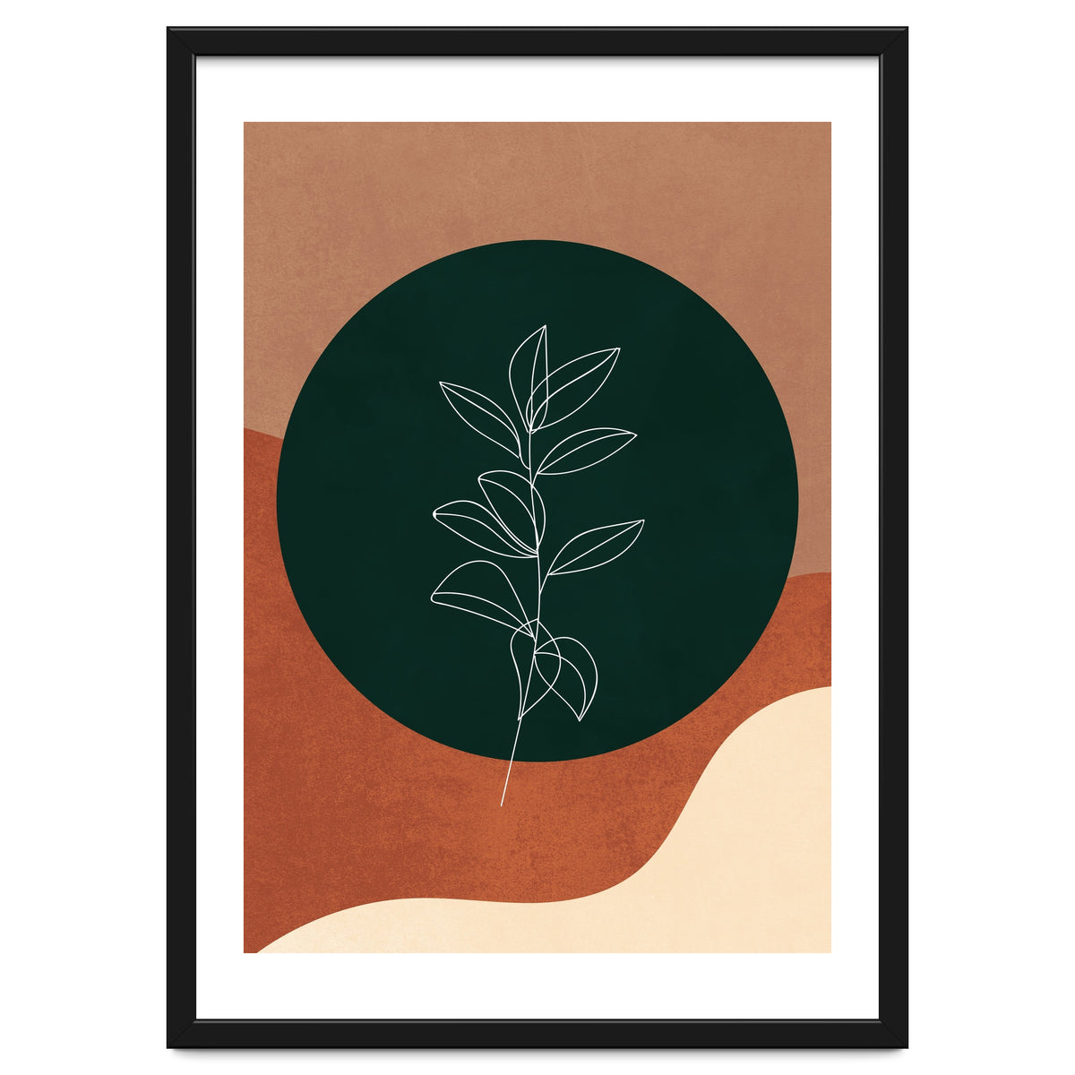 Geometrical Minimalist Boho Abstract