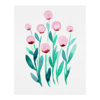 Simple pink flowers (Print Only)