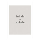 Inhale Exhale Grey Yoga (Print Only) thumbnail