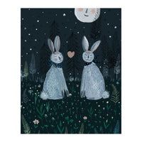 Rabbits in the forest  (Print Only)