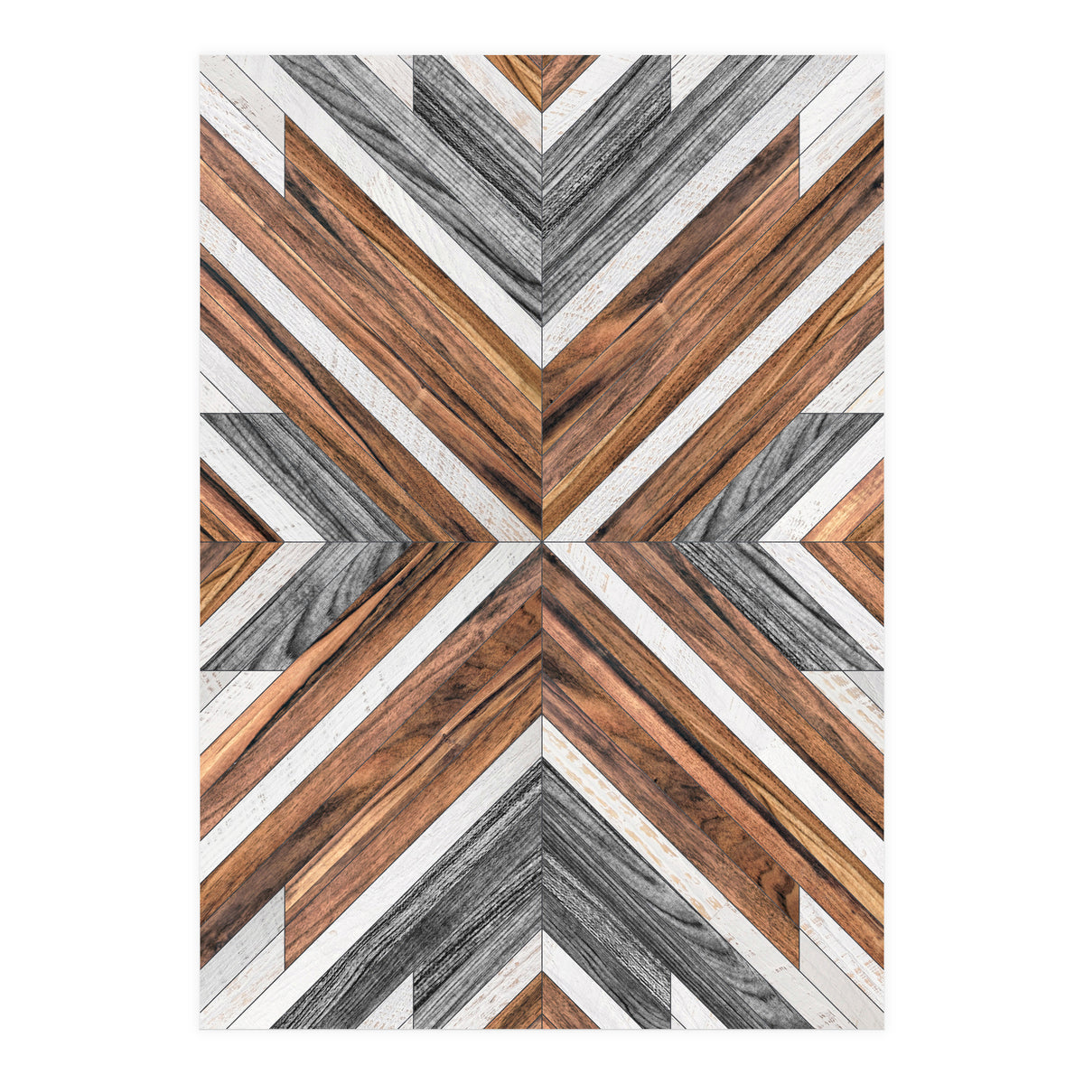 Urban Tribal Pattern No.4 - Wood (Print Only)