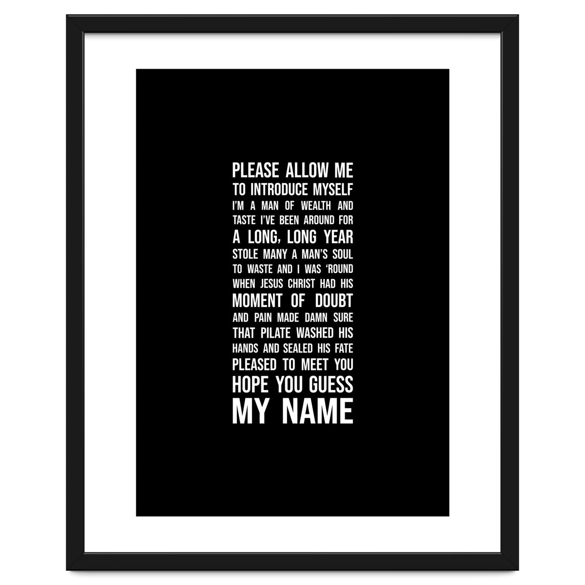 Sympathy For The Devil