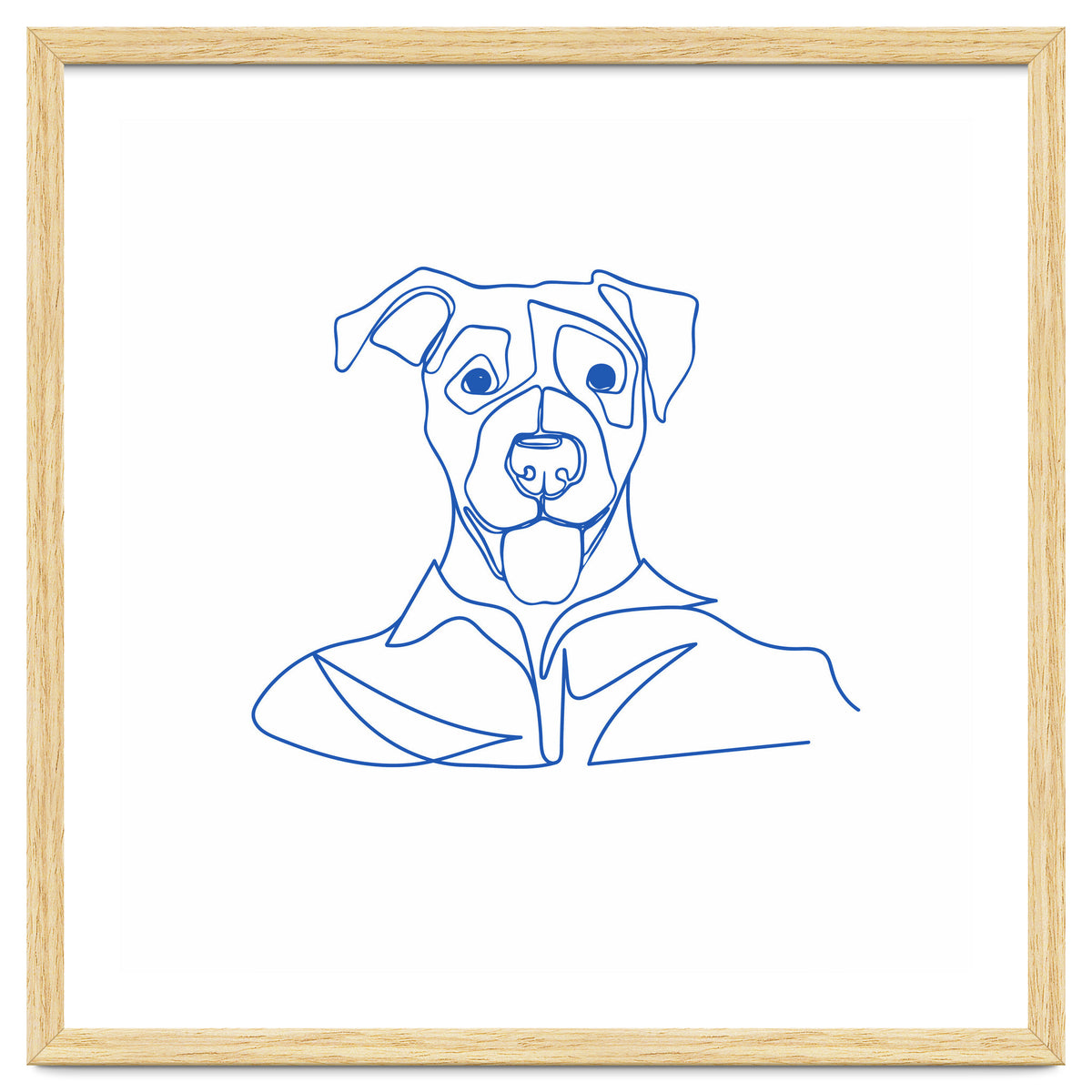 One Line Art Dog