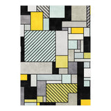 Random Concrete Pattern - Yellow, Blue, Grey (Print Only) thumbnail