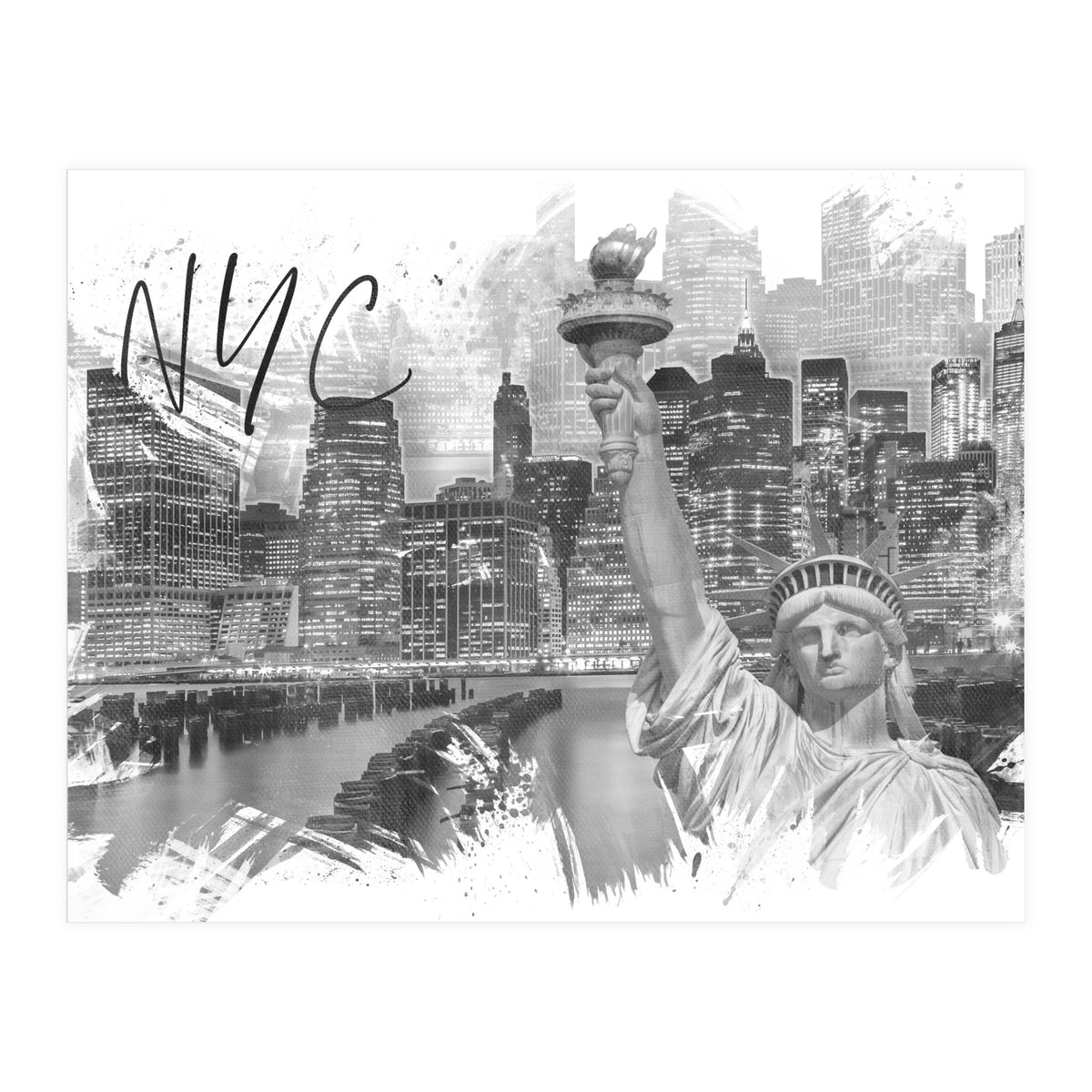 Trendy MANHATTAN Collage (Print Only)