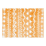 Abstract boho tribal pattern in pastel orange (Print Only) thumbnail