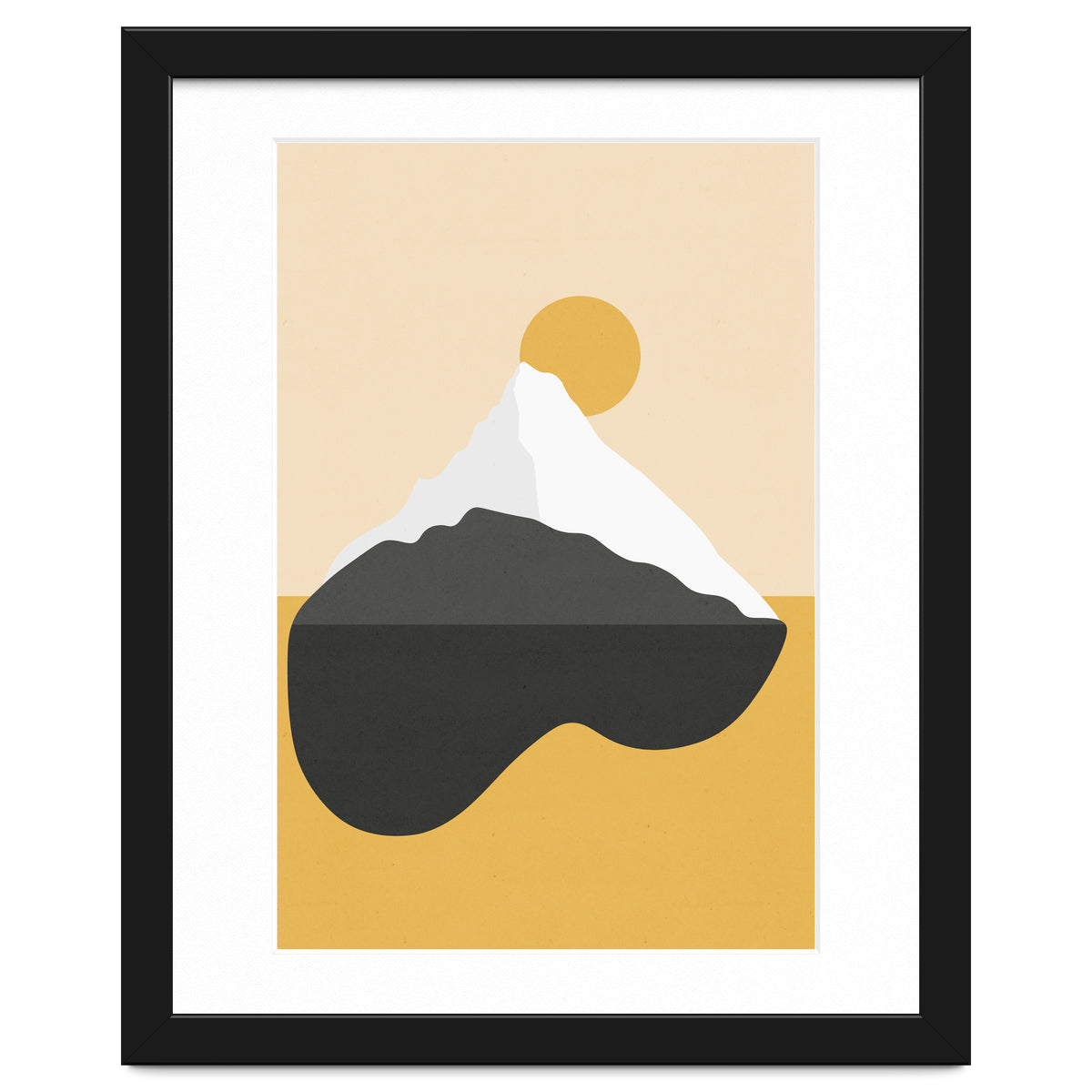 Abstract Mountain - Golden Desert