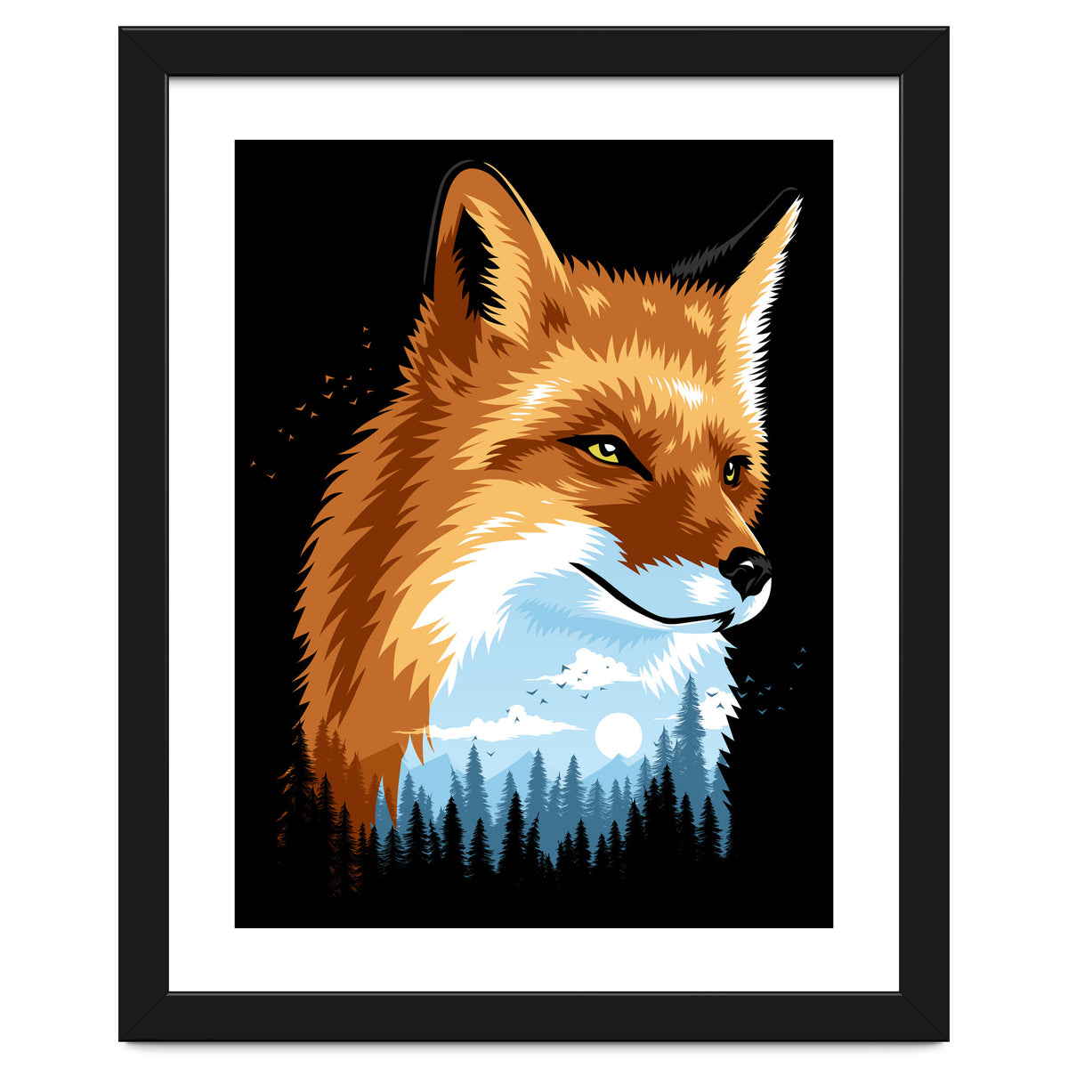 Fox Colors Forest