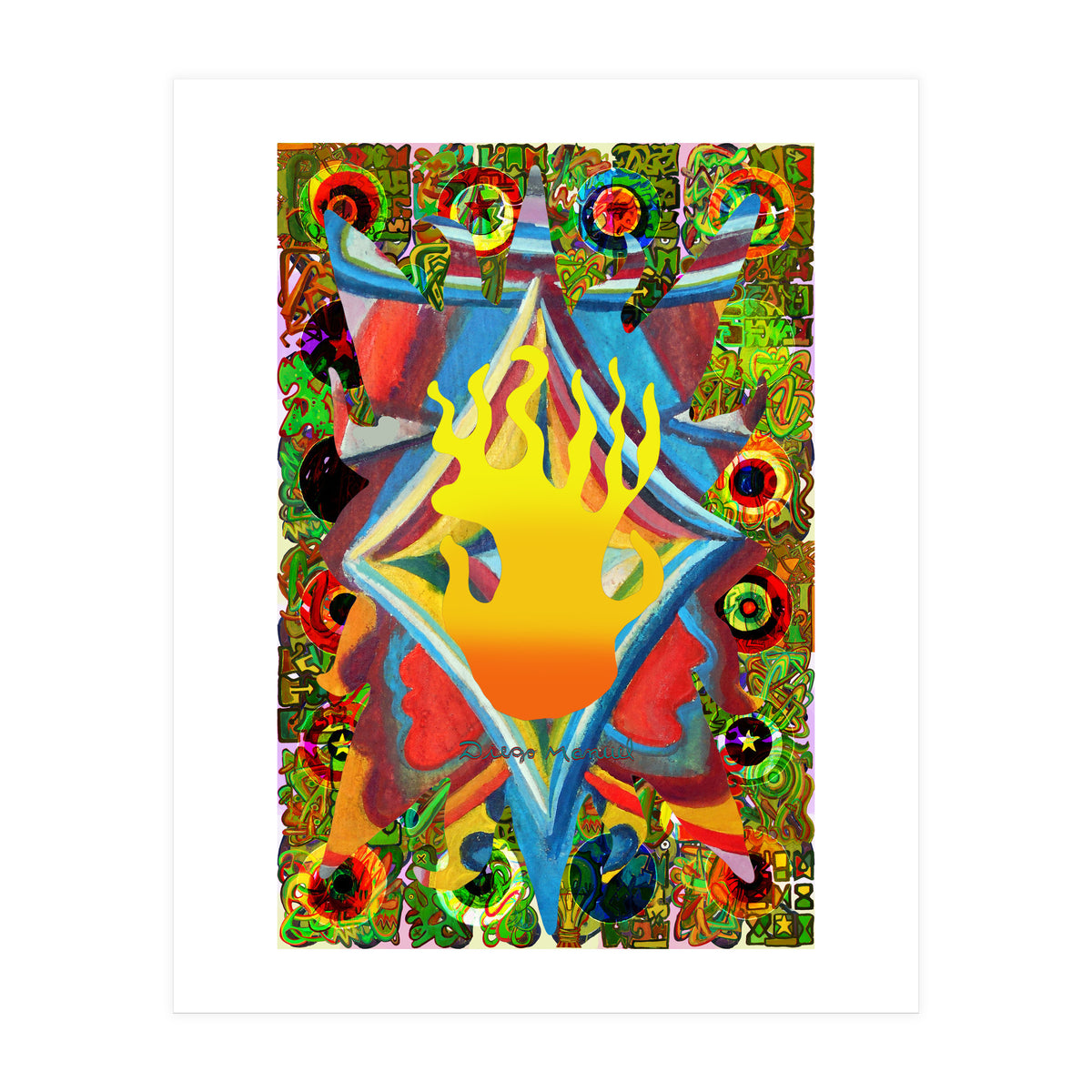 Fuego Y Graffiti 13 (Print Only)