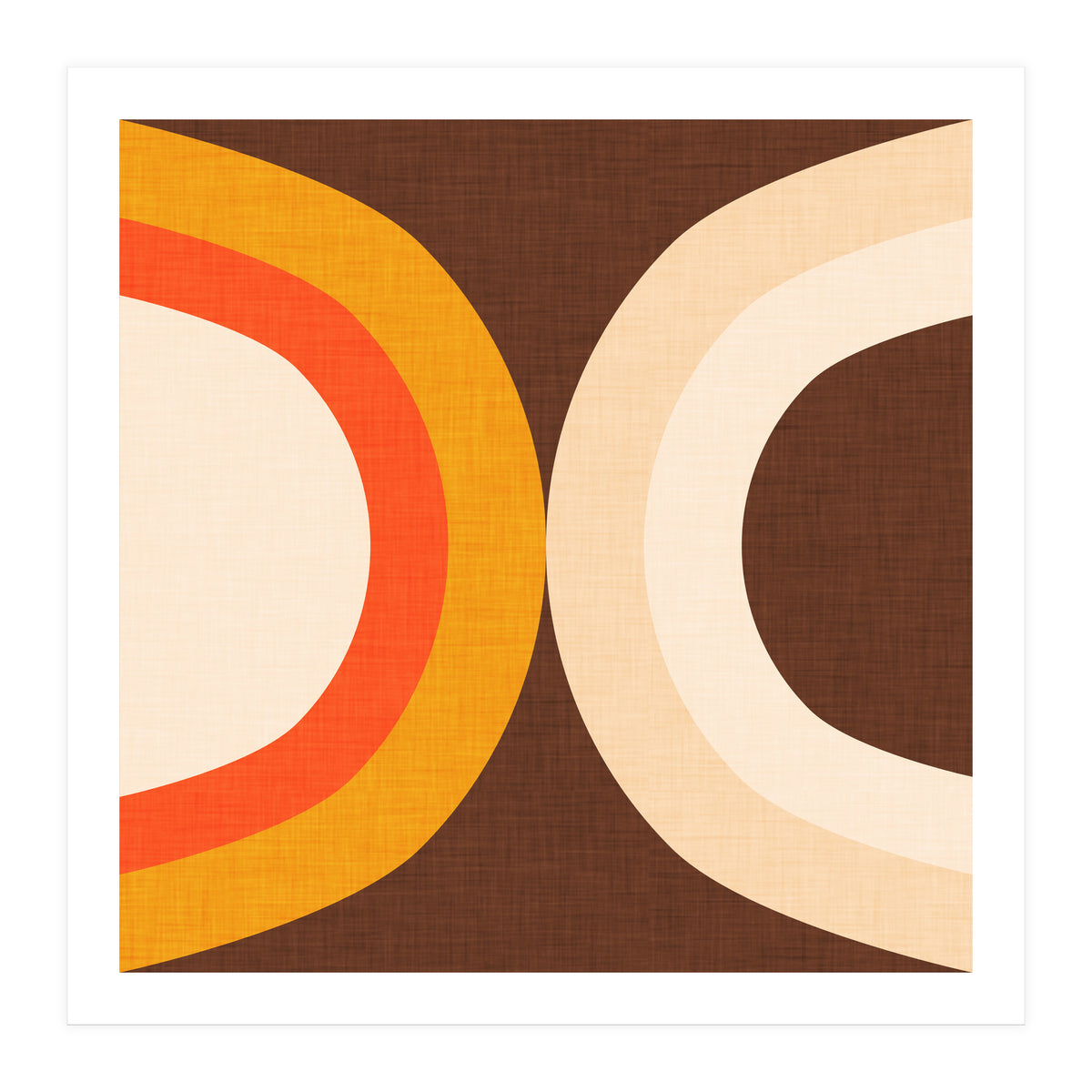 Classic Mid Mod Dot Brown  (Print Only)