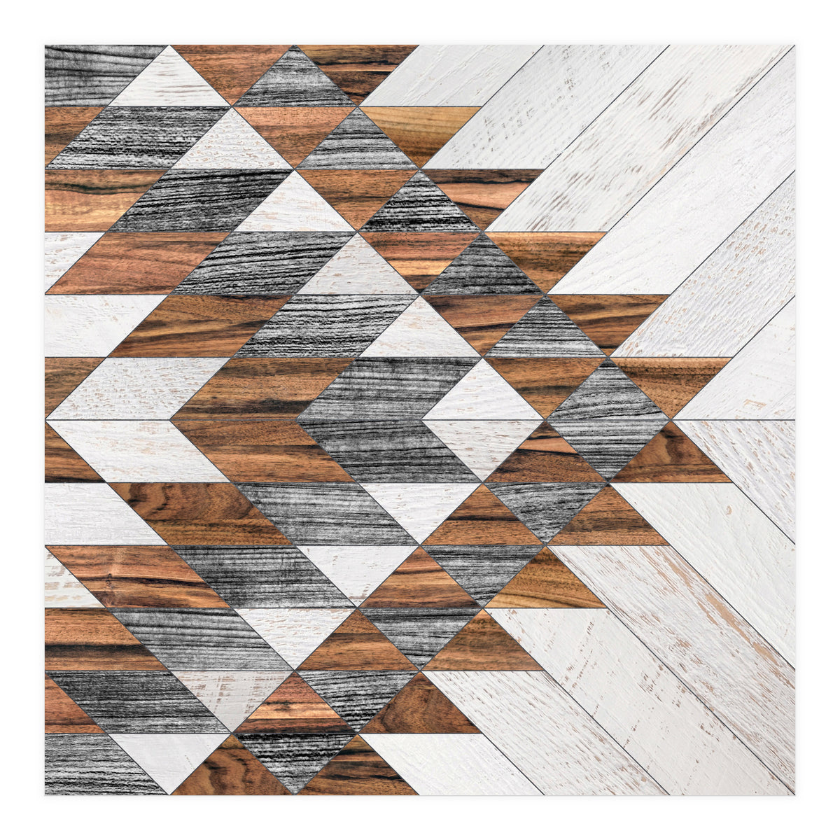 Urban Tribal Pattern No.12 - Aztec - Wood (Print Only)