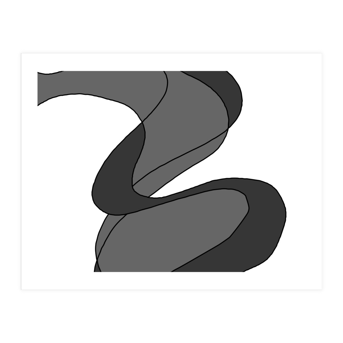 Grey Waves 8 (Print Only)