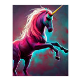 Dark Rainbow Gothic Unicorn AI created digital art (Print Only) thumbnail