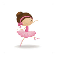 Adorable Leaping Ballerina Nursery Print (Print Only)