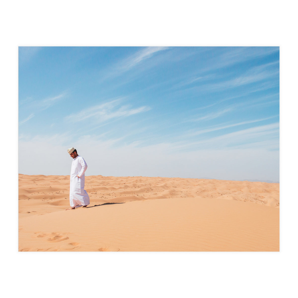 Arab In The Sahara Desert (Print Only)