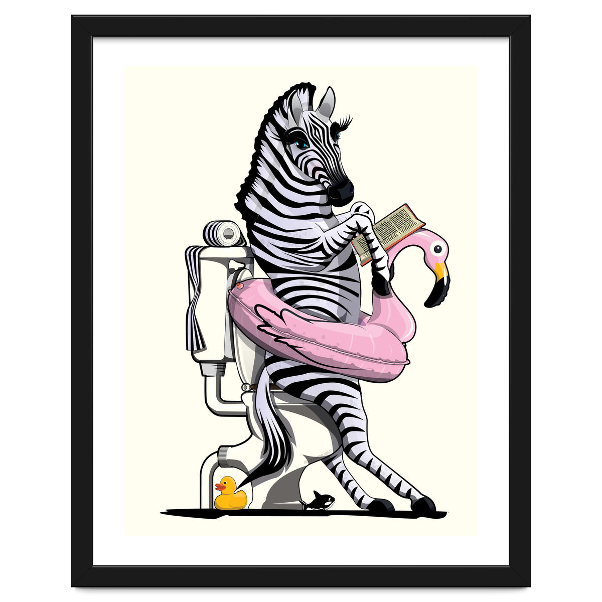 Zebra on the Toilet, Funny Bathroom Humour