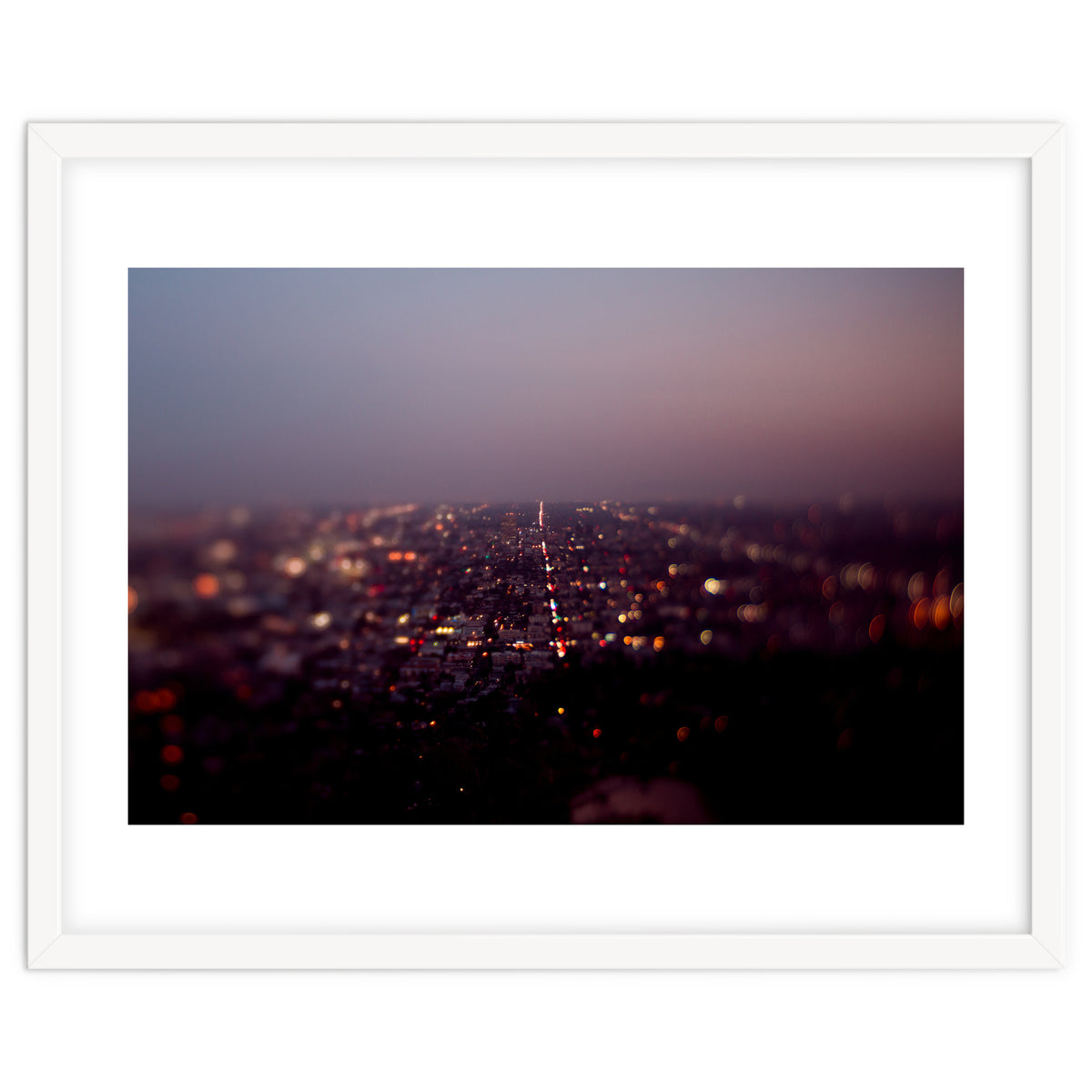 Aerial Los Angeles at Night