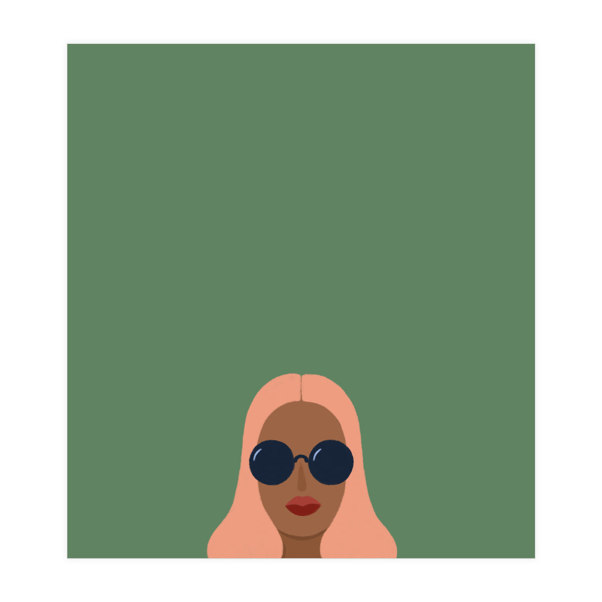 Lady with pink hair (Print Only)