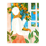 A Few Bad Oranges Is No Reason Not To Bring The Grove Home | Boho Botanical Garden Painting (Print Only) thumbnail