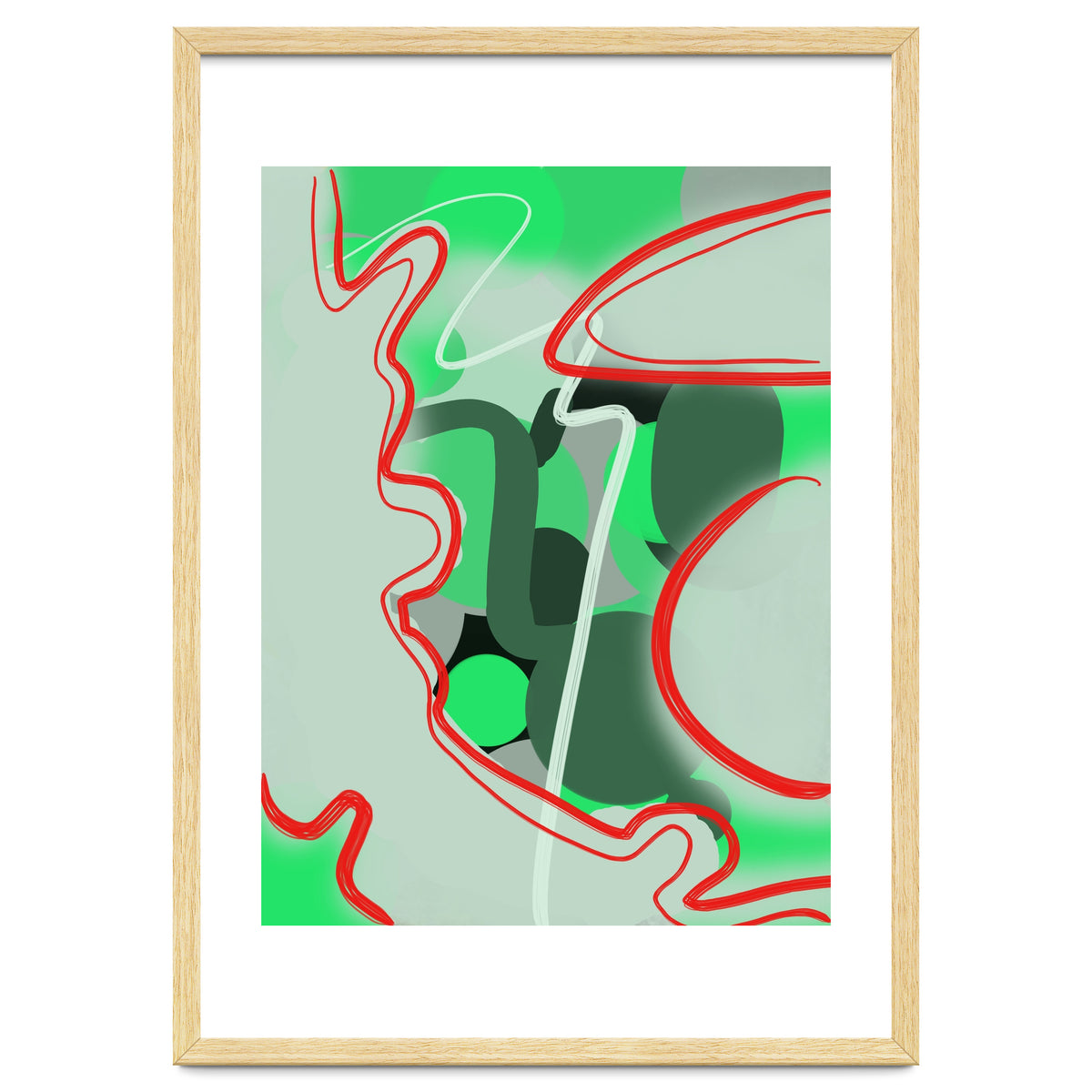 Abstraction In Complementary Colors 1